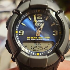 Casio HDC-600 Men's Analog/Digital Watch With Blue Dial